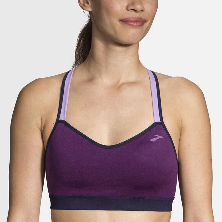 Brooks Uprise Crossback - Run Bra Mujer - Moradas (XL5746930)